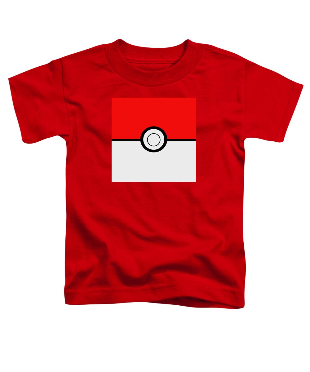 Pokemon Pokeball Icon Girls T-Shirt - RED