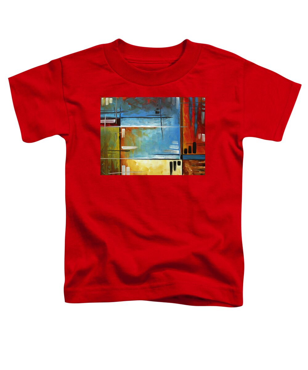 Abstract Toddler T-Shirt featuring the painting Quiet Whispers by MADART by Megan Aroon