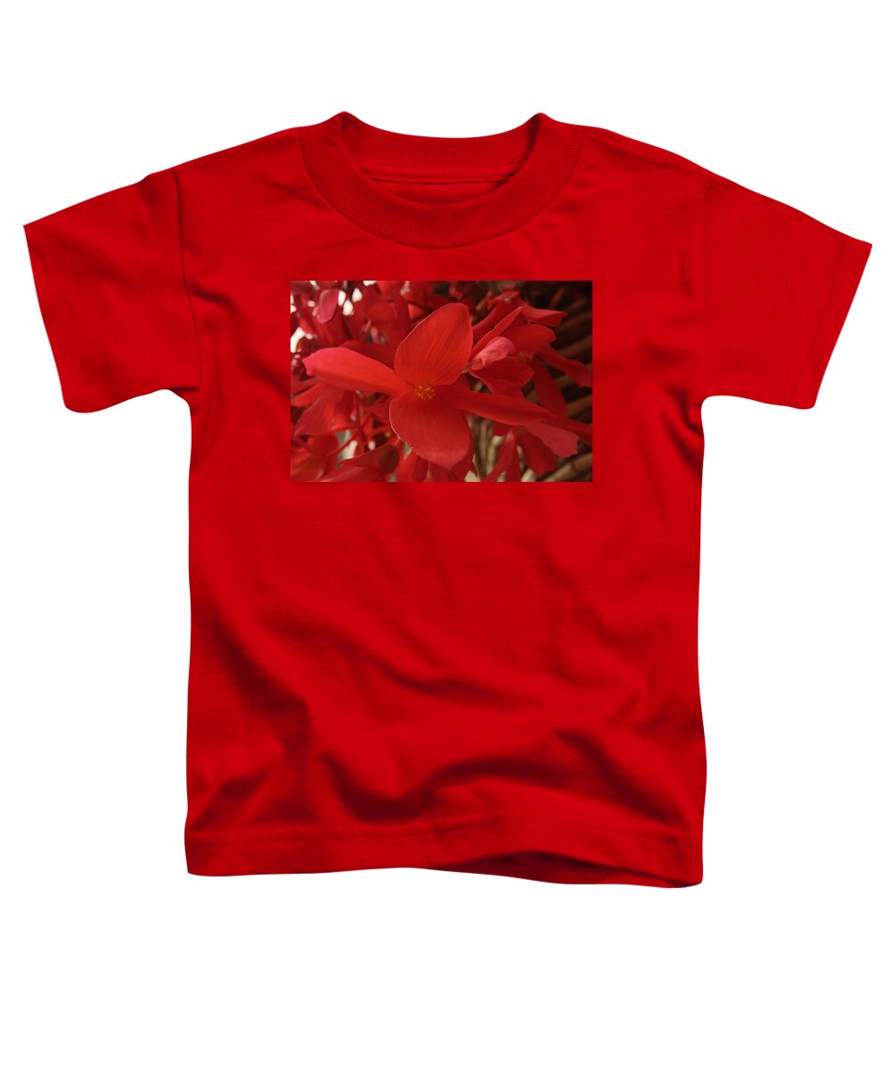 Red Toddler T-Shirt featuring the photograph Red Beauty by Adrian Wale