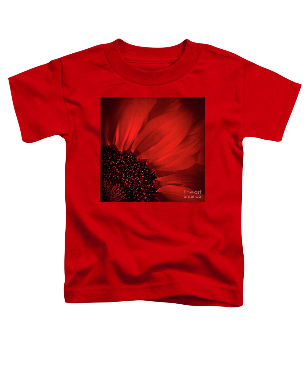 Mona Stut Toddler T-Shirt featuring the photograph Red Silk by Mona Stut