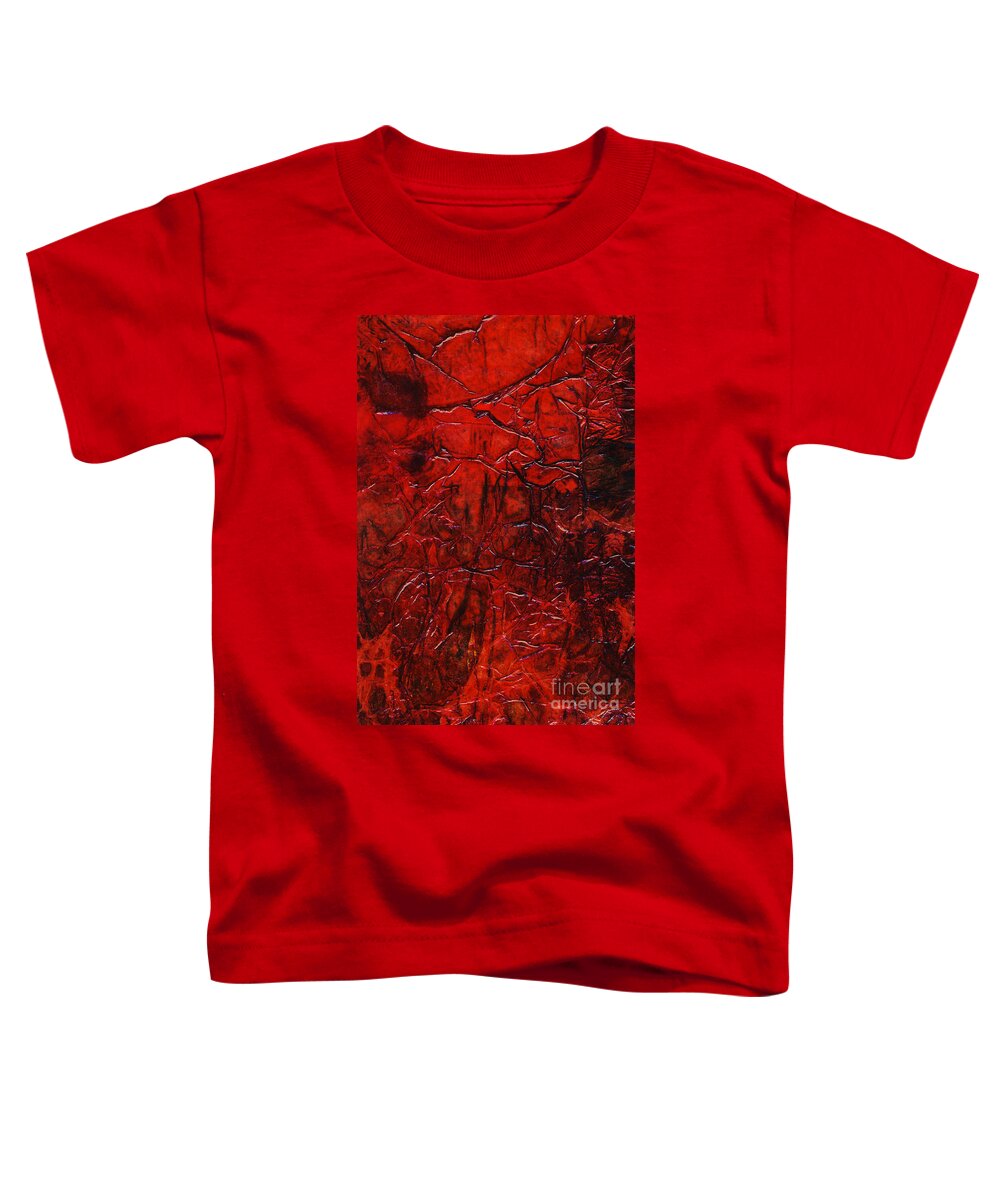 Abstract Toddler T-Shirt featuring the mixed media Rhapsody of Colors 21 by Elisabeth Witte - Printscapes