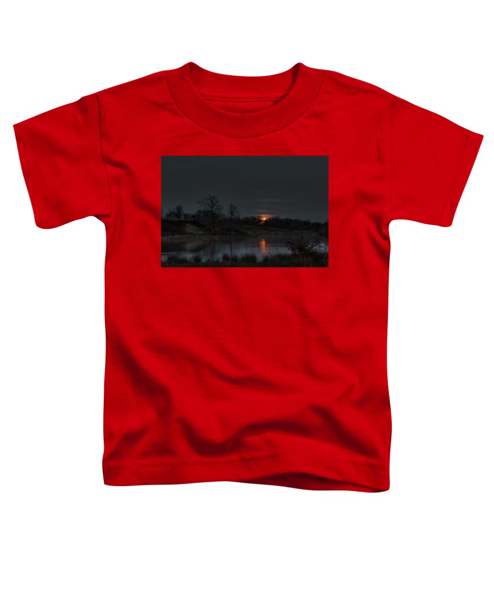 Full Moon Toddler T-Shirt featuring the photograph Risen by Norman Peay