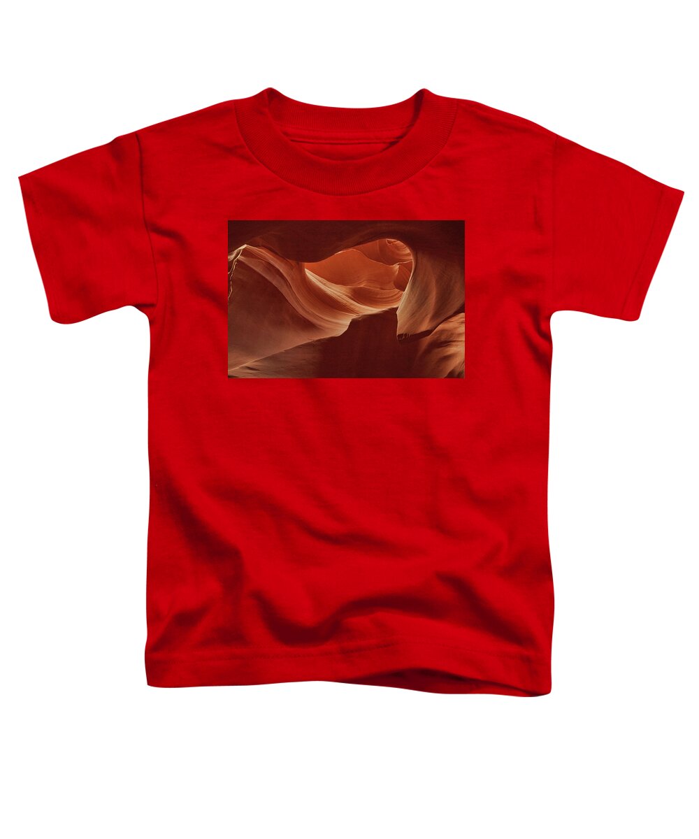 Antelope Canyon Toddler T-Shirt featuring the photograph Rocky Swirls by Theo O'Connor
