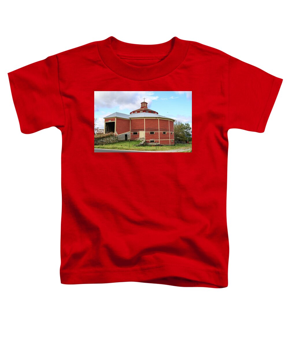 New Hampshire Toddler T-Shirt featuring the photograph Round Barn by Kevin Craft