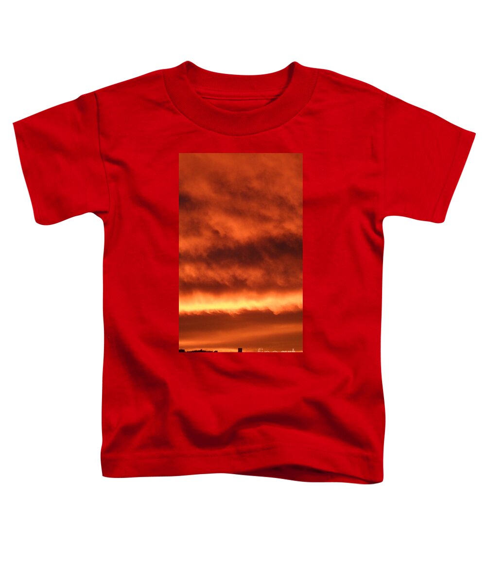 Color Vibrant Amazing Toddler T-Shirt featuring the photograph San Francisco Sunset 1-2 by J Doyne Miller