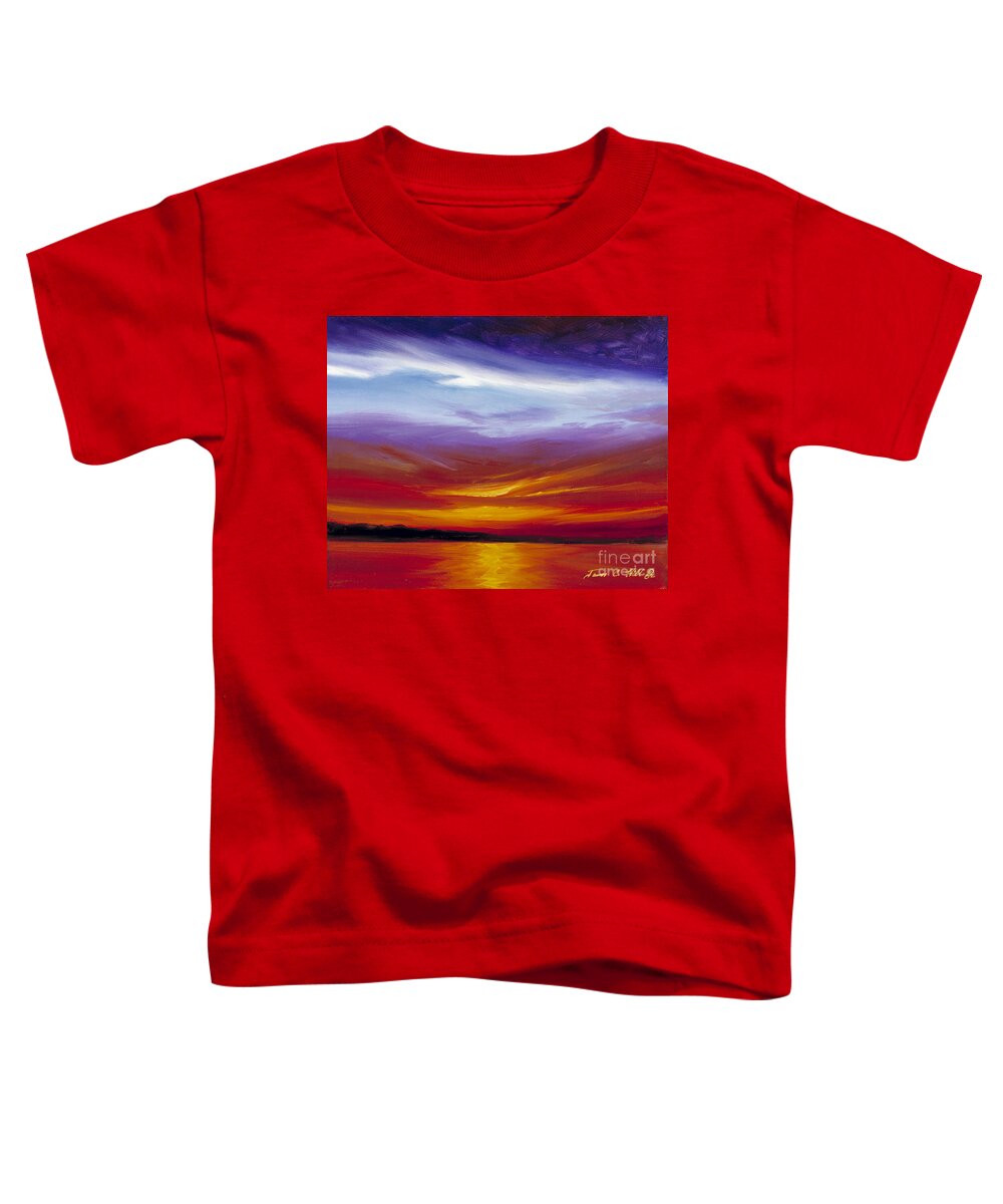Skyscape Toddler T-Shirt featuring the painting Sarasota Bay I by James Hill