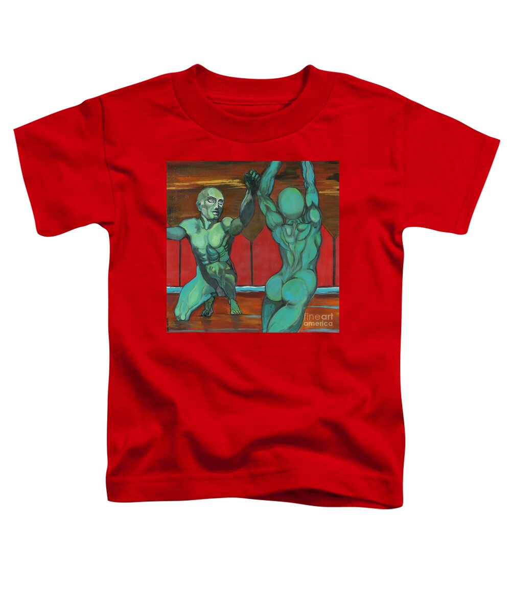 Men Toddler T-Shirt featuring the painting Seeking perfection by Luana Sacchetti