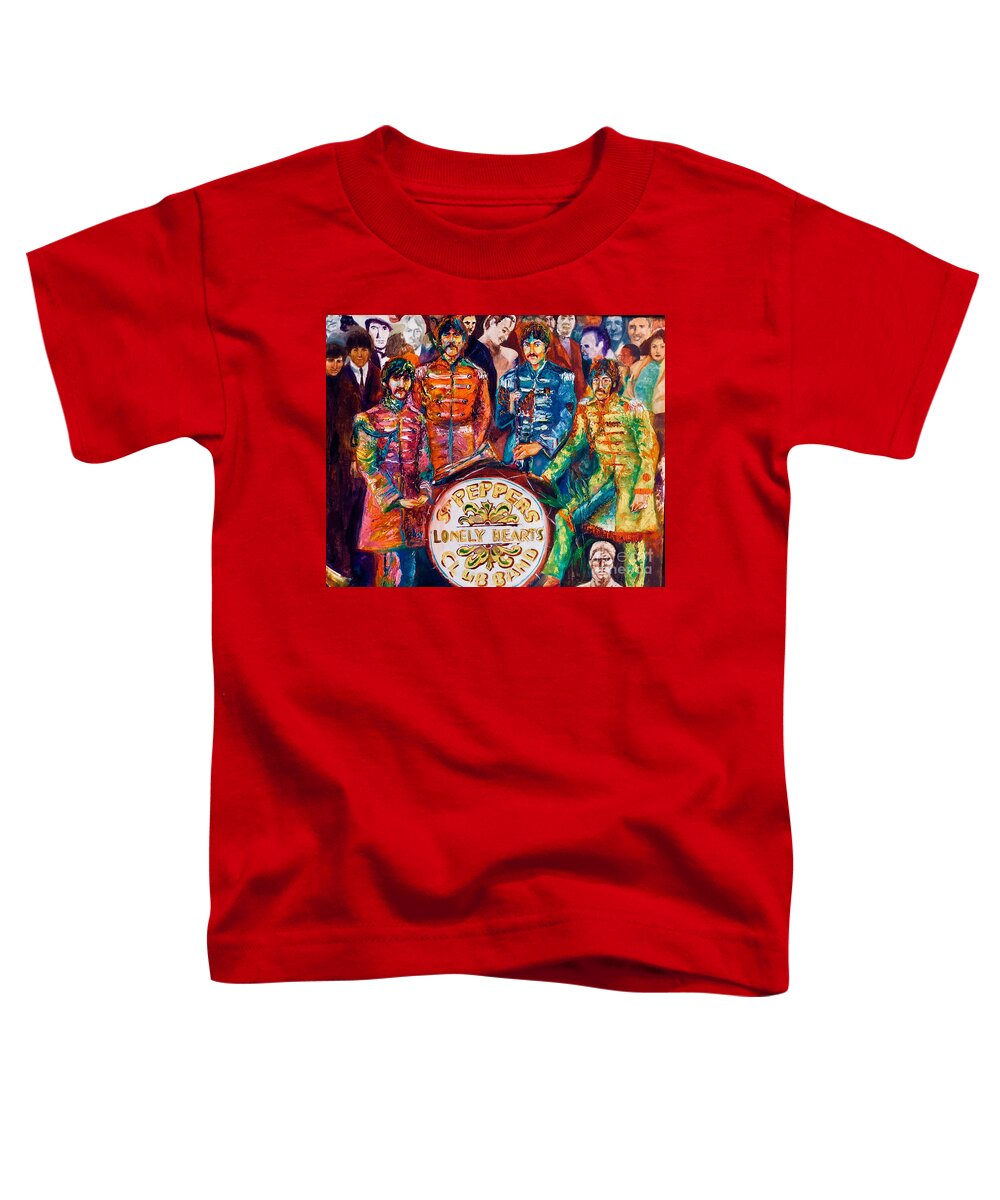 Sgt. Pepper Toddler T-Shirt featuring the painting Sgt. Pepper #2 by Leland Castro