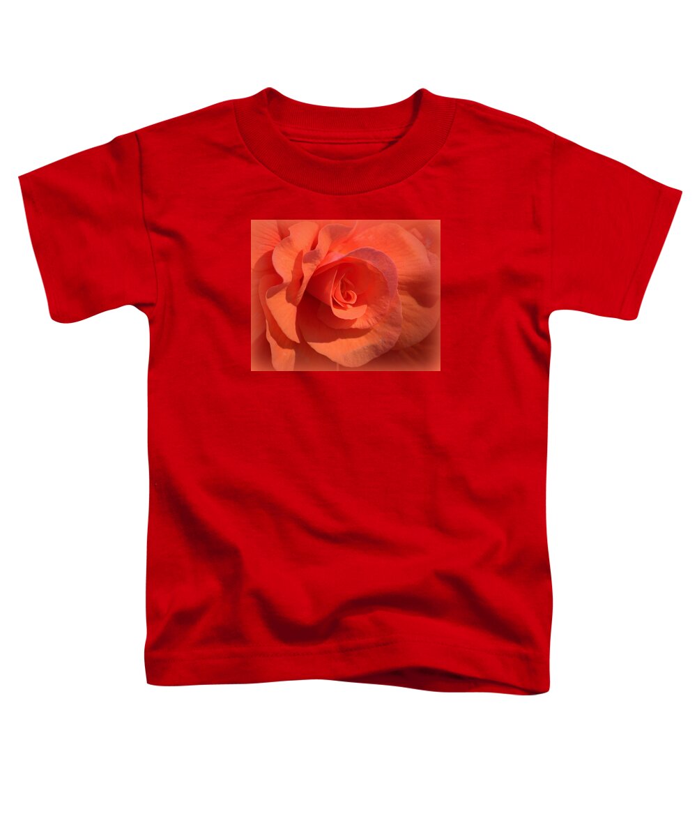Flower Toddler T-Shirt featuring the photograph Soft Begonia by AJ Schibig