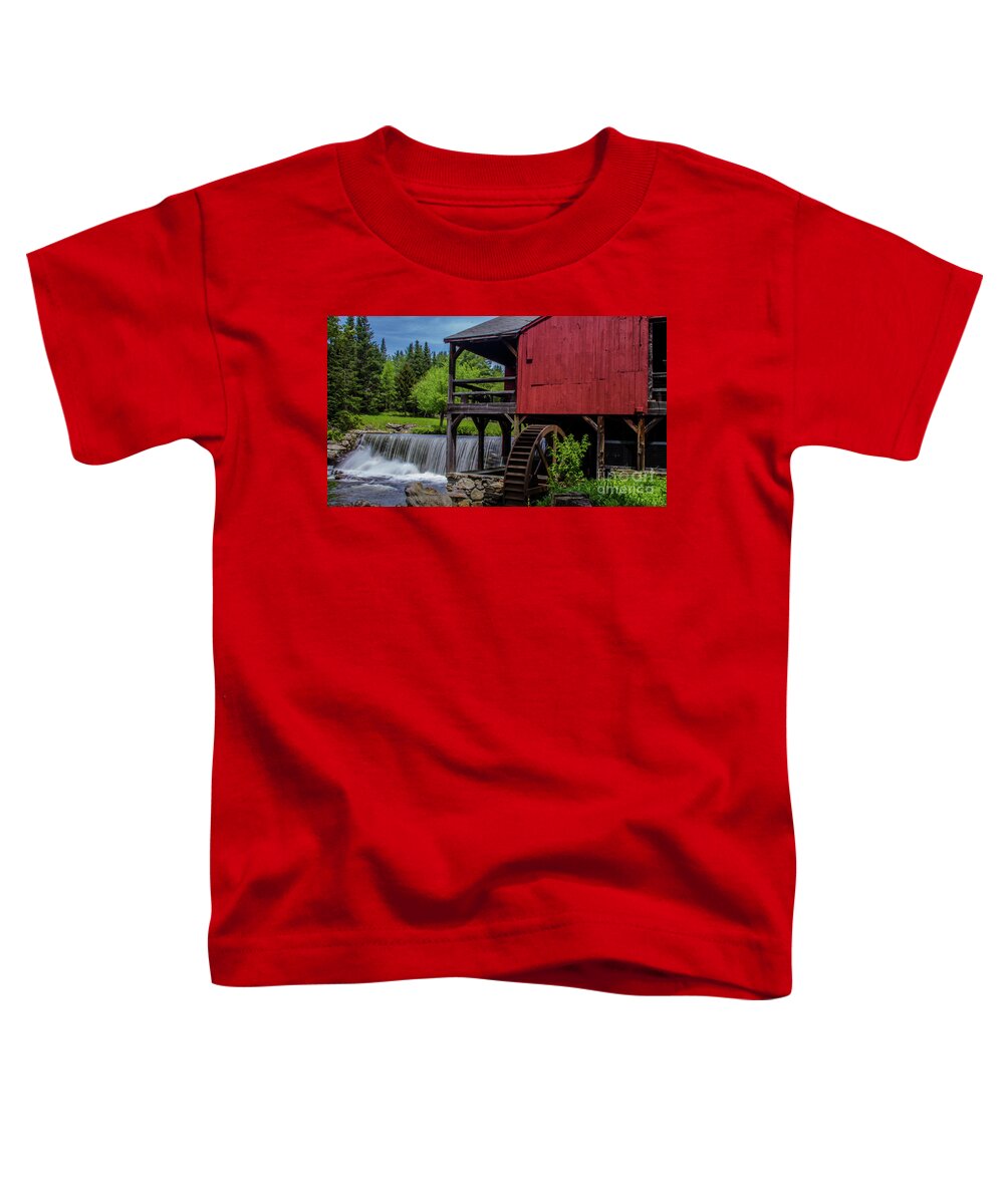 Weston Vermont Toddler T-Shirt featuring the photograph Spring at the Old Saw Mill by Scenic Vermont Photography