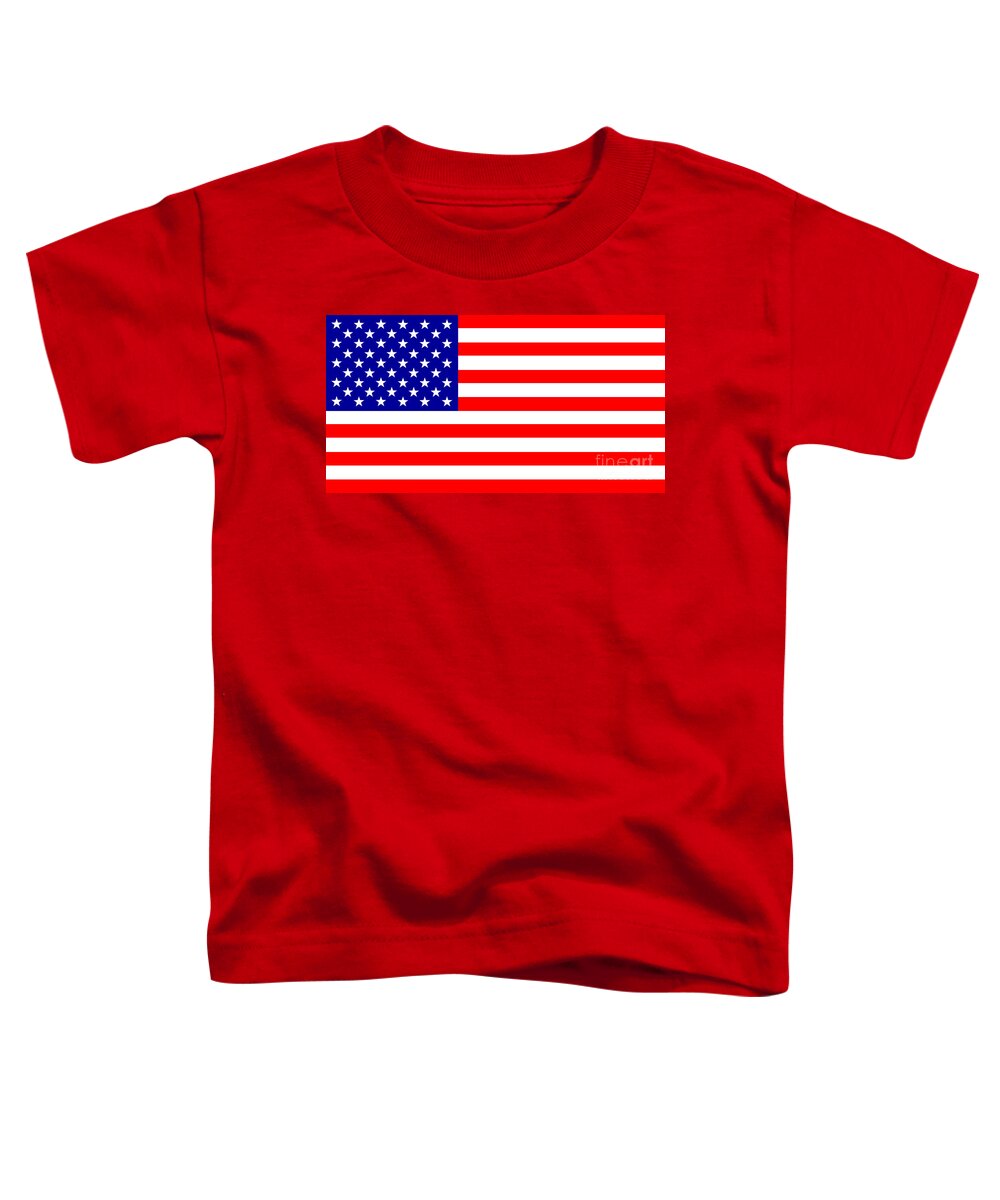 Usa Toddler T-Shirt featuring the digital art Stars and stripes by Steev Stamford