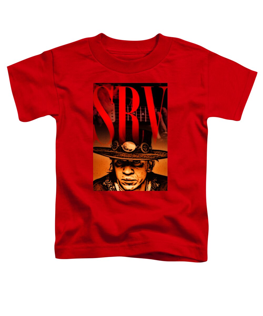 Stevie Ray Vaughn Toddler T-Shirt featuring the digital art Stevie Ray by Stephen Anderson