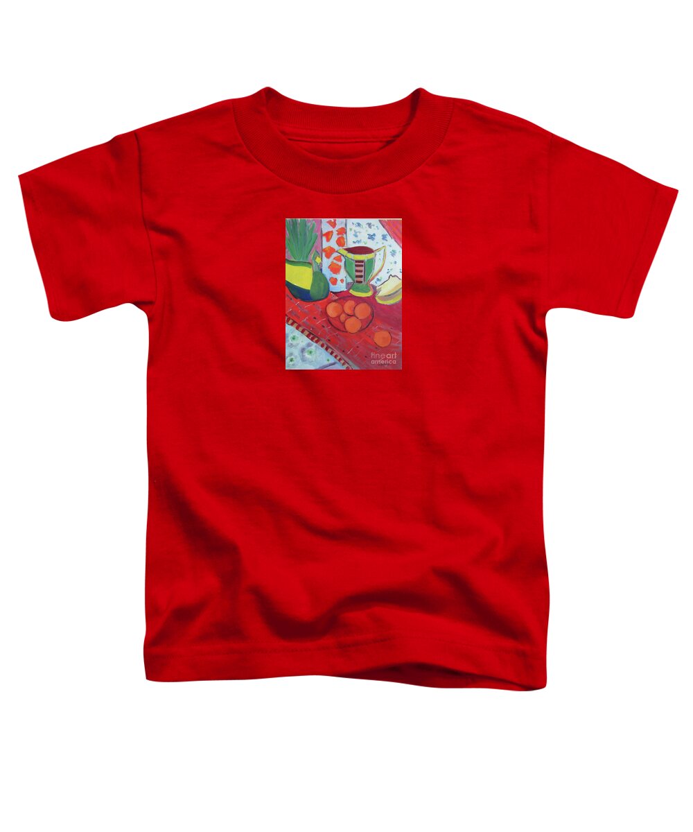 Post-impressionist Toddler T-Shirt featuring the painting Still Life After Matisse by Liberty Dickinson