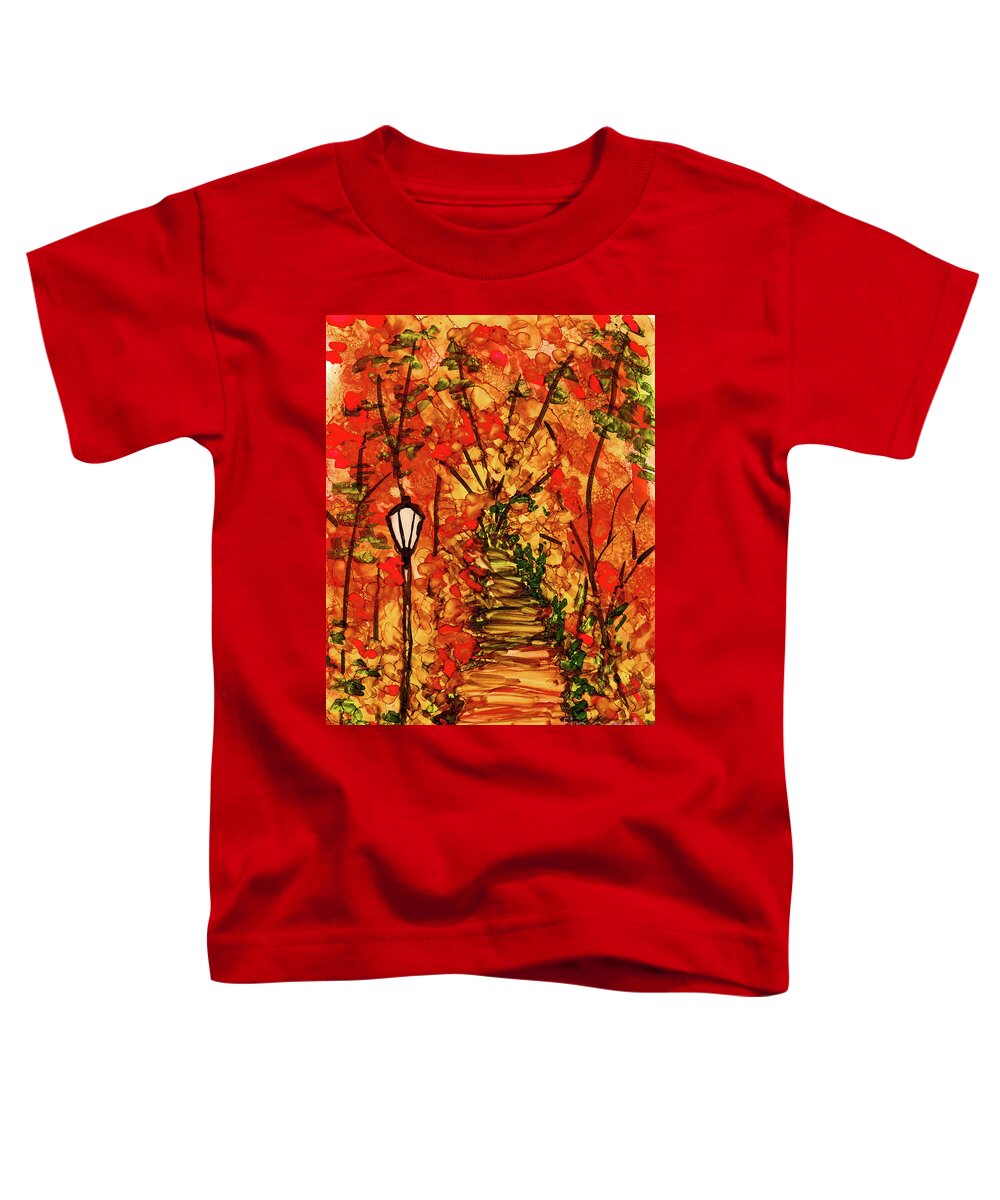 Afromov Style Toddler T-Shirt featuring the painting Style of Afromov by Eunice Warfel