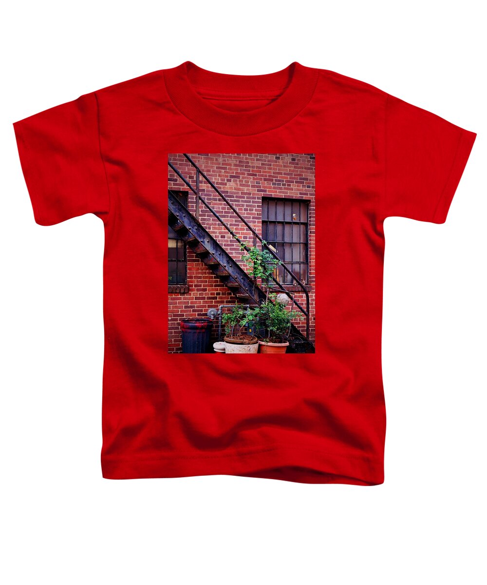 Fine Art Toddler T-Shirt featuring the photograph Take The Stairs by Rodney Lee Williams