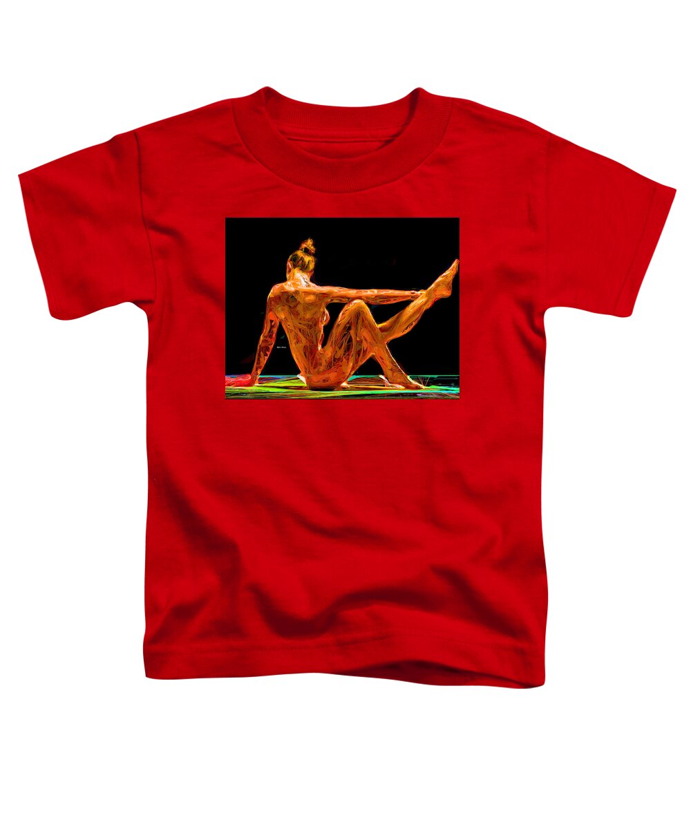 Rafael Salazar Toddler T-Shirt featuring the digital art Taking care of number one by Rafael Salazar