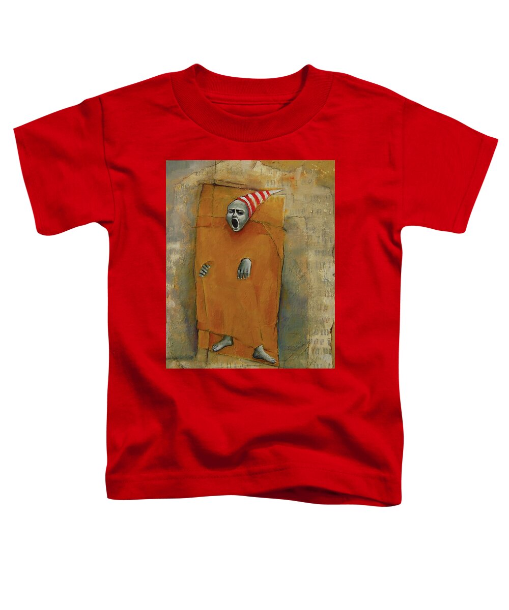 Pain Toddler T-Shirt featuring the painting The Nightmares Seem More Real the Closer You Get to the Truth by Jean Cormier