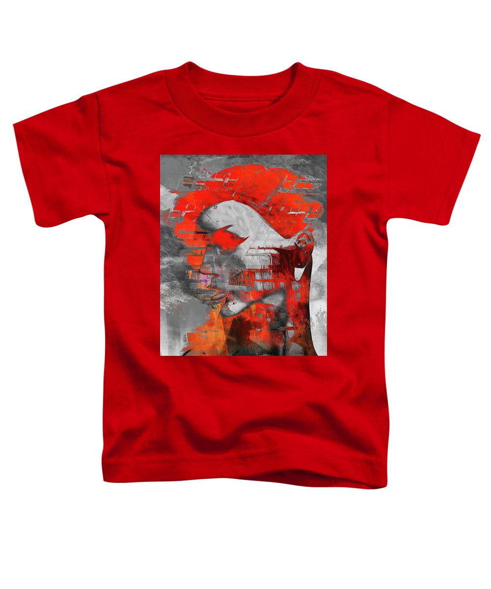 Eye Toddler T-Shirt featuring the photograph The red eye by Gabi Hampe