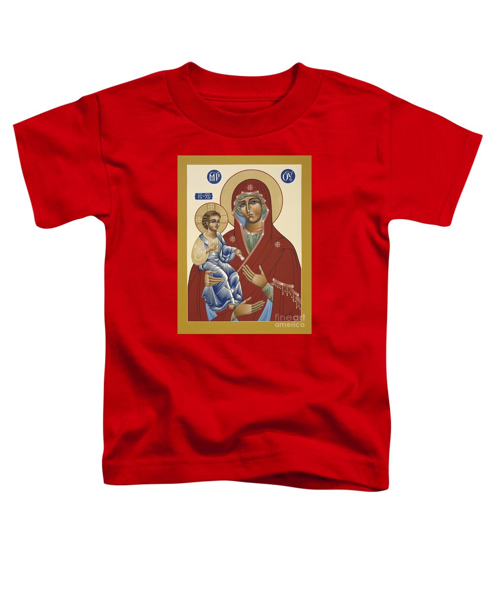 The Three Handed Mother Of God Toddler T-Shirt featuring the painting The Three Handed Mother of God 102 by William Hart McNichols