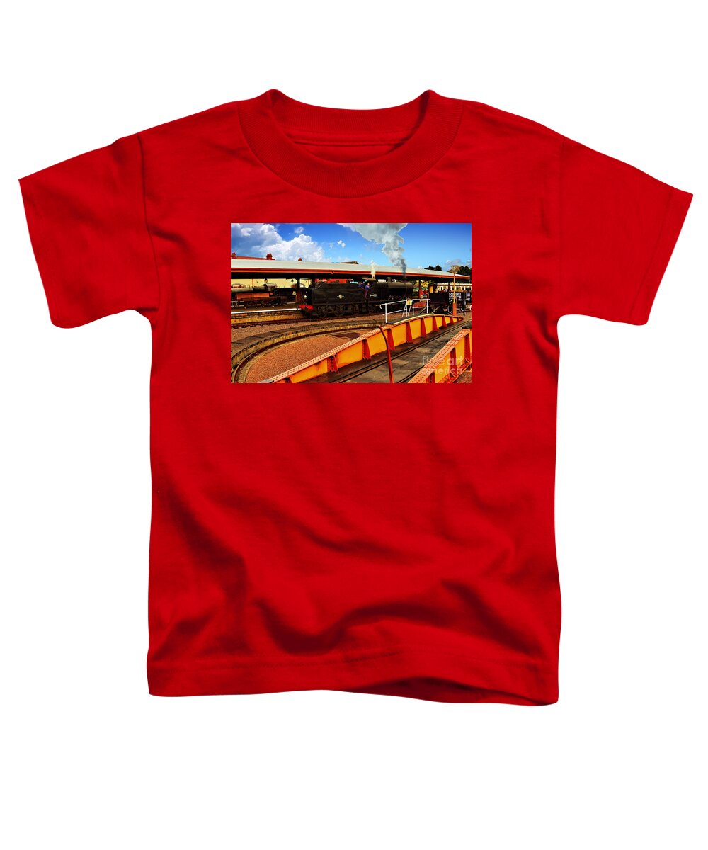 Railways Toddler T-Shirt featuring the photograph The Turntable. by Richard Denyer
