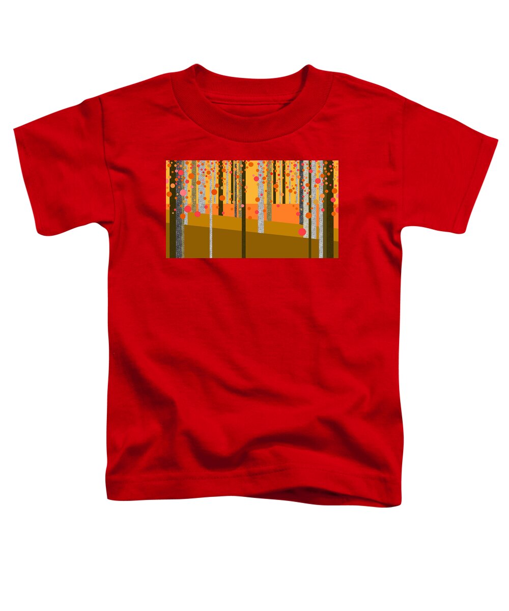 Tree Abstract Toddler T-Shirt featuring the digital art Tree Abstract by Val Arie
