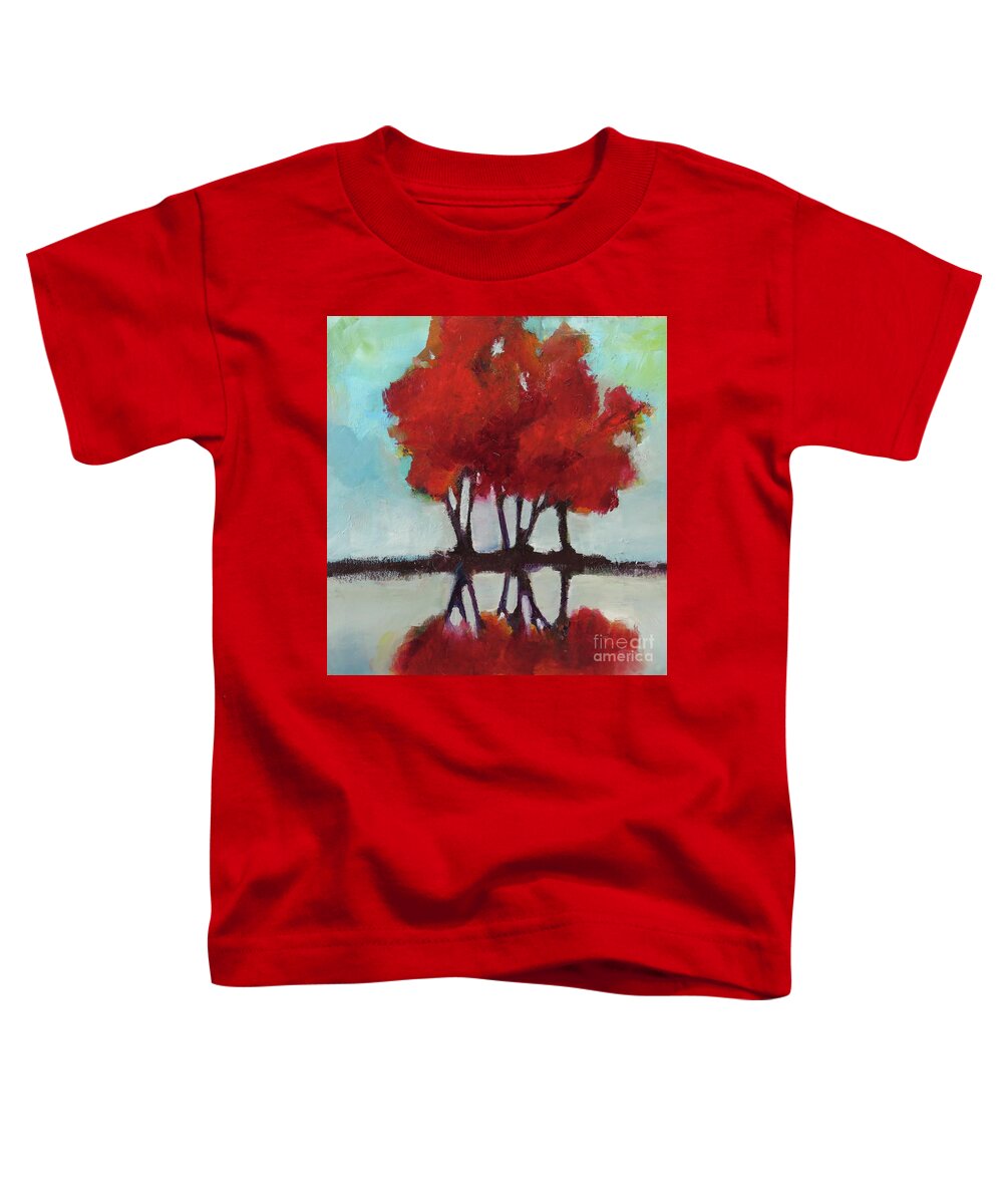 Trees Toddler T-Shirt featuring the painting Trees for Alice by Michelle Abrams