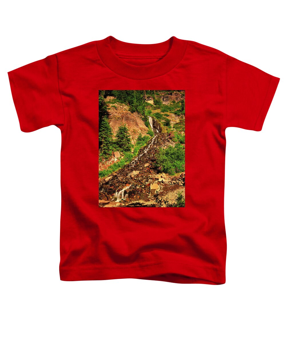 Vidae Falls Toddler T-Shirt featuring the photograph Vidae Falls by Greg Norrell