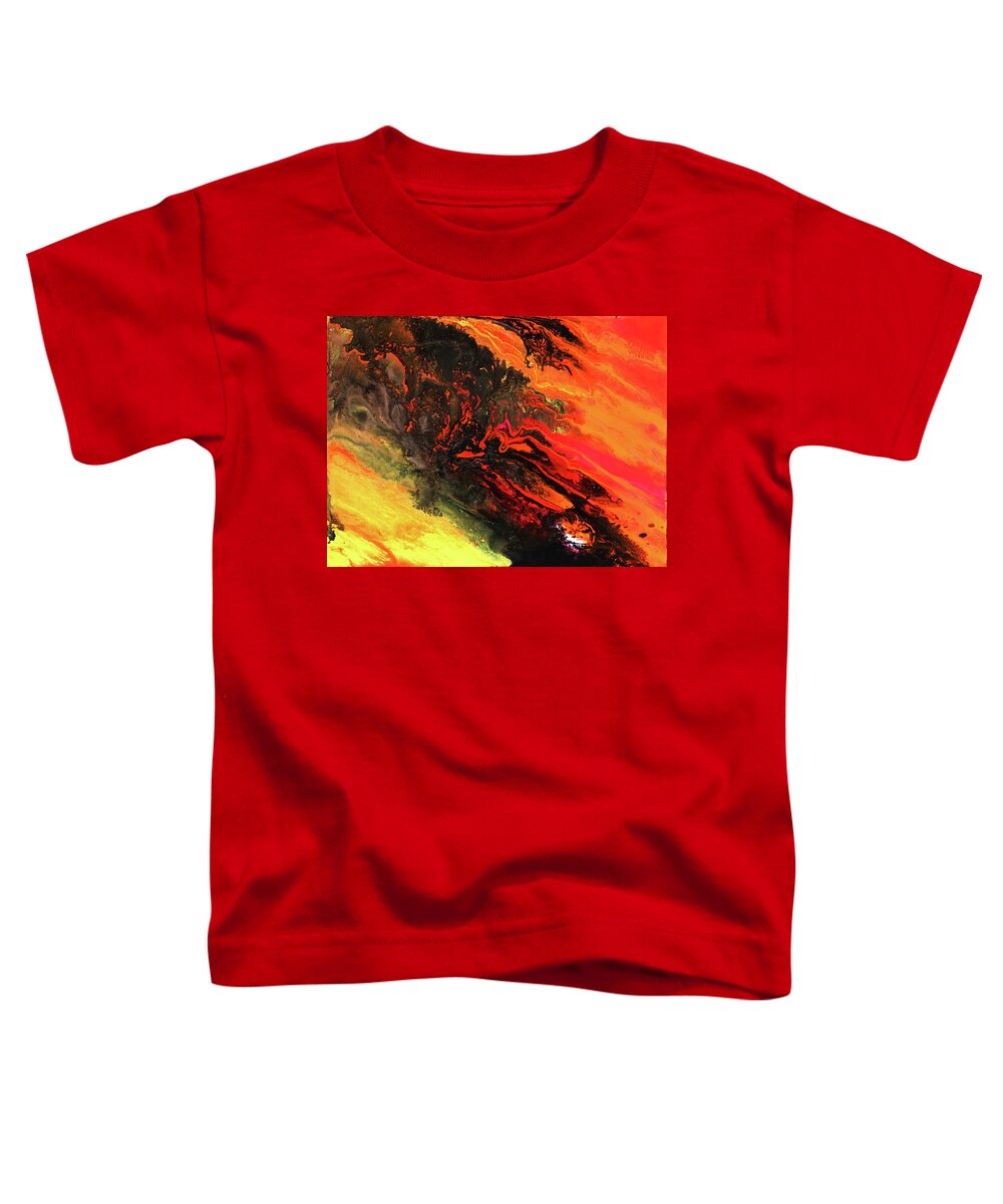Fusionart Toddler T-Shirt featuring the painting Vulcan by Ralph White