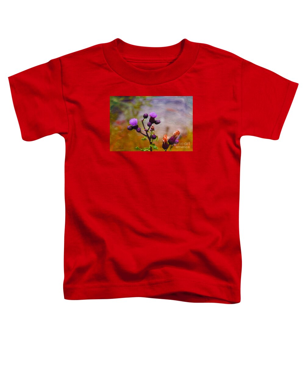 Flowers Toddler T-Shirt featuring the photograph Wildflower Watercolour by Nina Silver