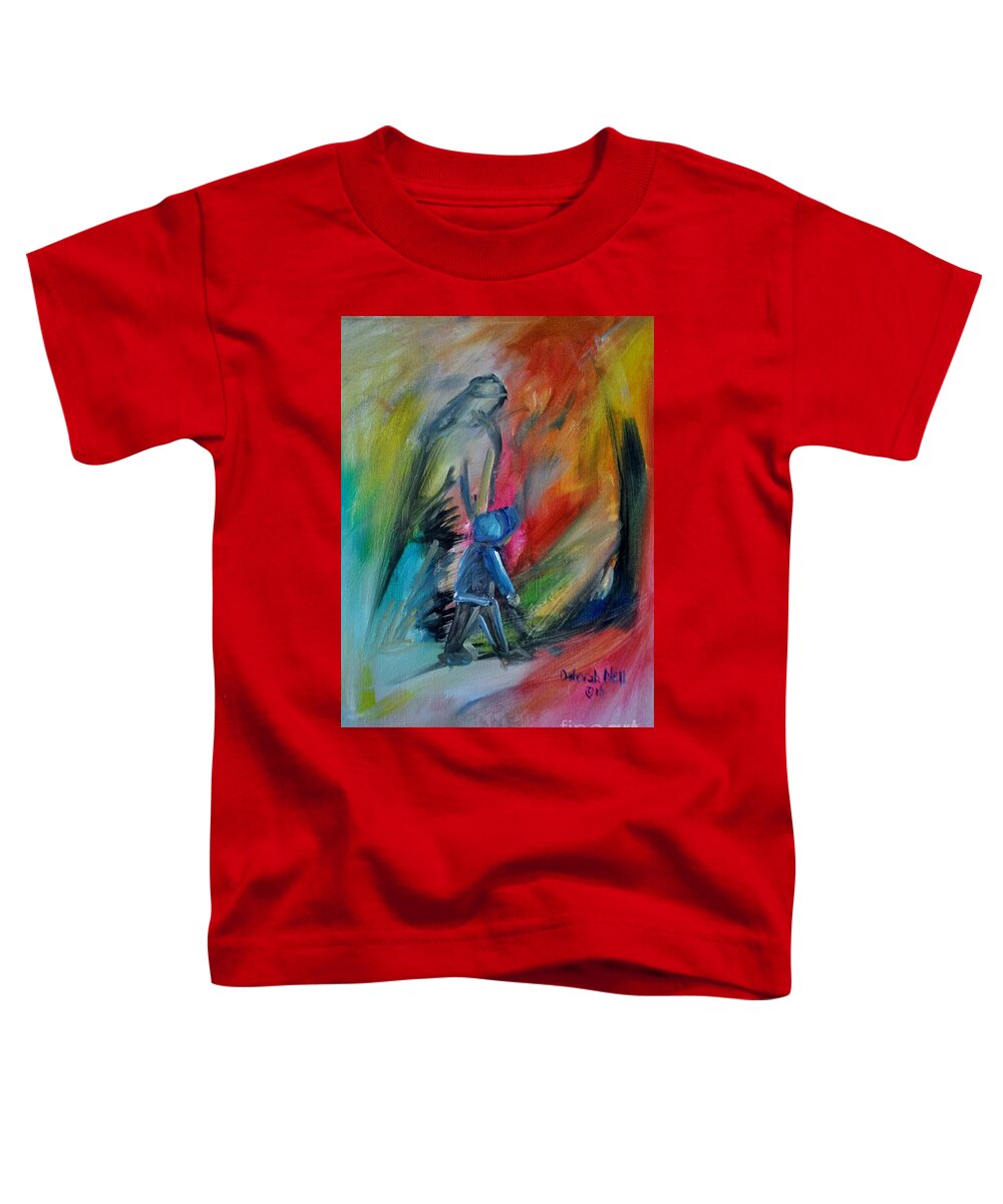 Christian Art Toddler T-Shirt featuring the painting You're Always With Me by Deborah Nell