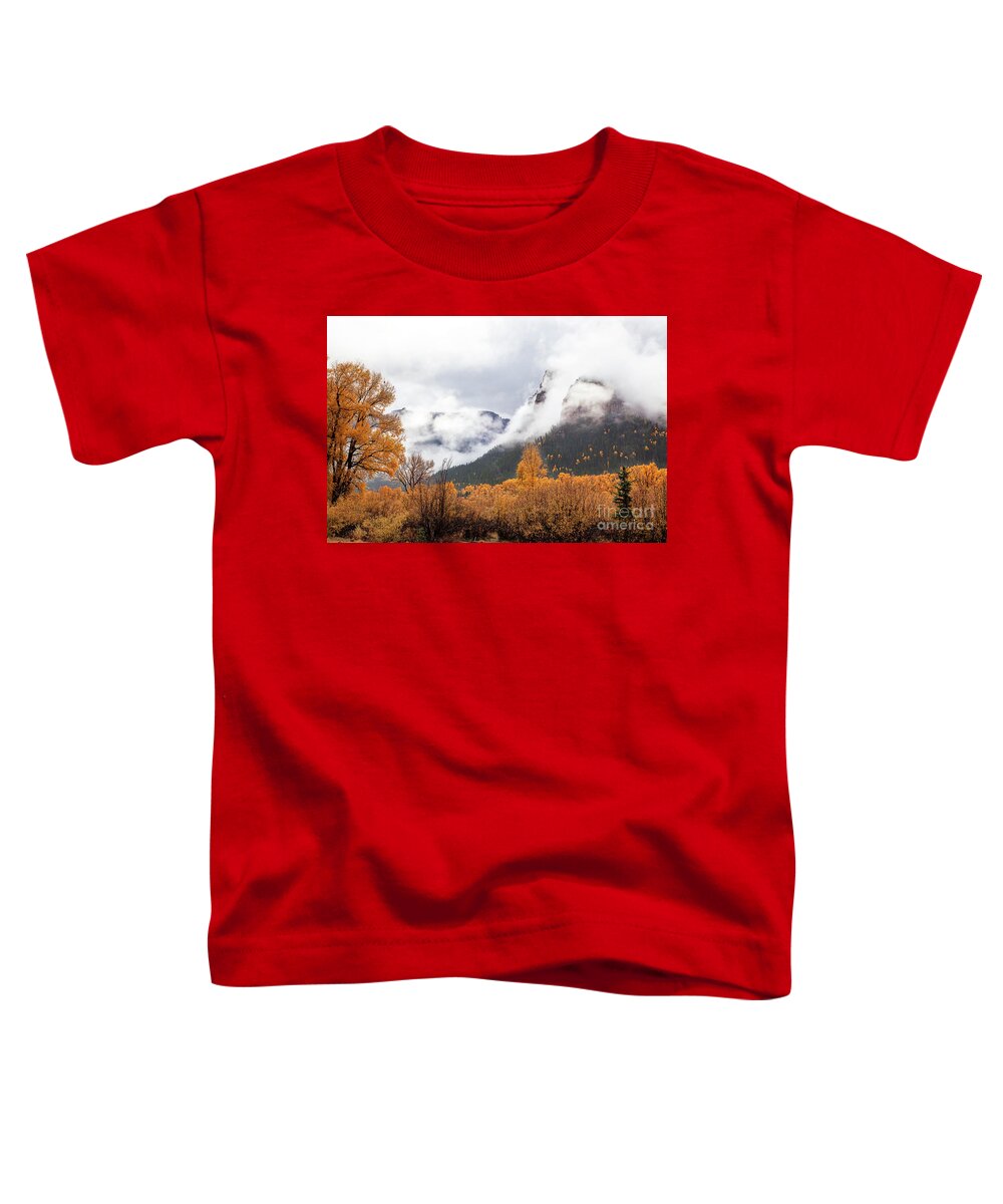 Mountain Clouds Toddler T-Shirt featuring the photograph Over the Top #2 by Jim Garrison