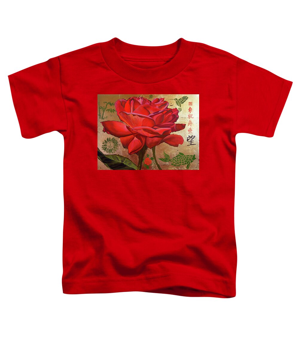 Asian Art Toddler T-Shirt featuring the painting Unconscious Beauty #2 by Thu Nguyen