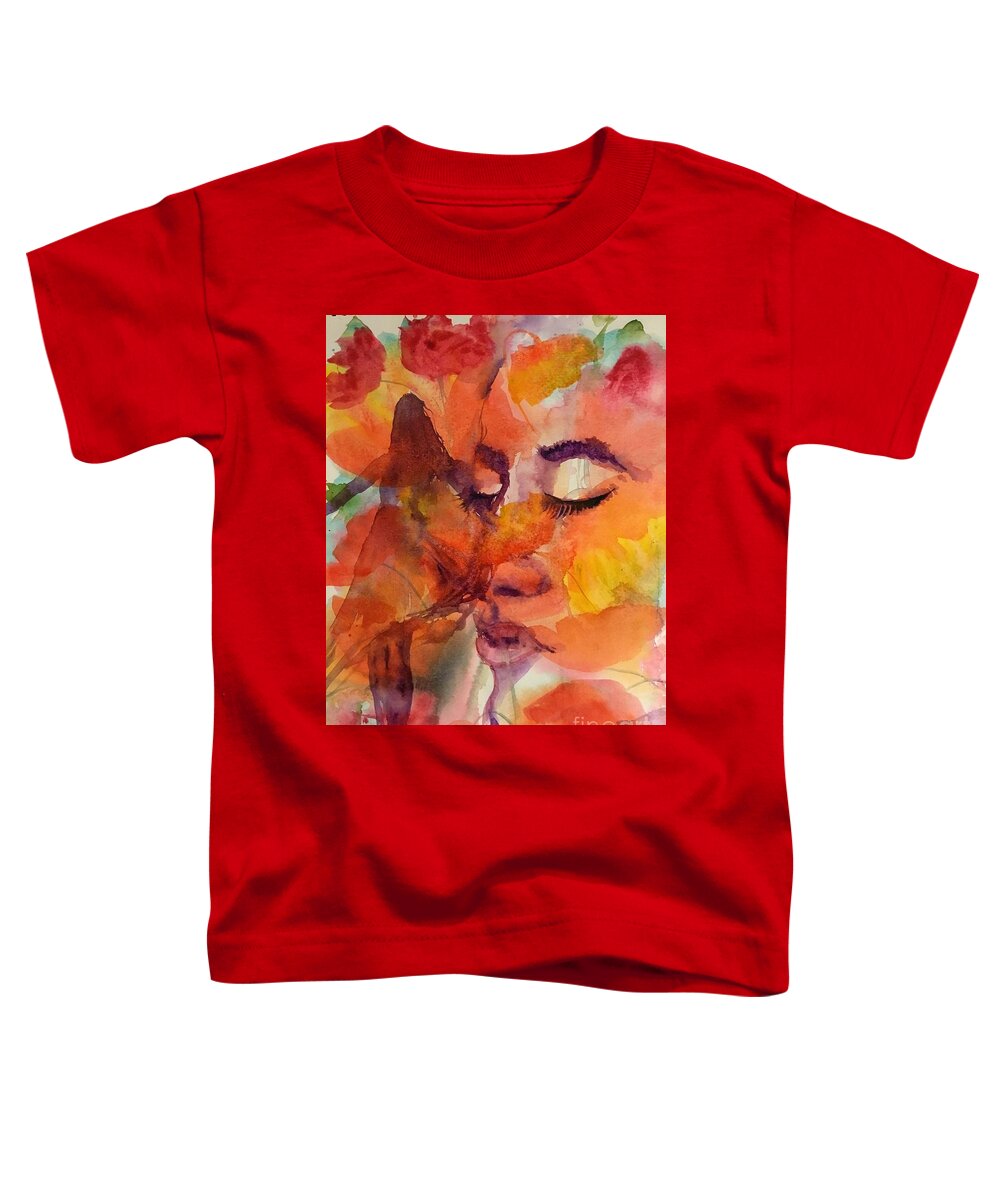 1262019 Toddler T-Shirt featuring the painting 1262019 by Han in Huang wong