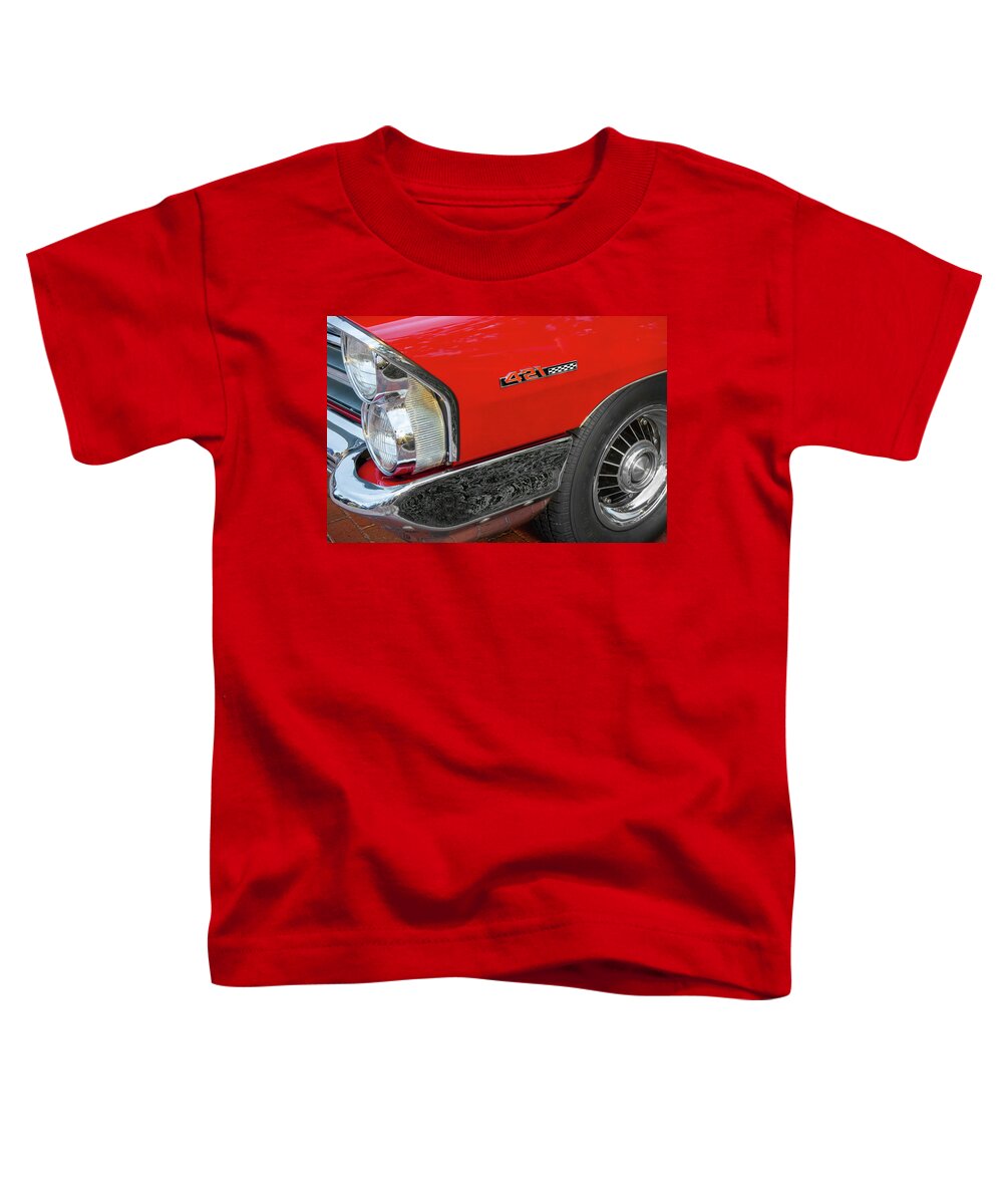 1965 Pontiac Catalina 2+2 Toddler T-Shirt featuring the photograph 1965 Pontiac Catalina 2 plus 2 003 by Rich Franco