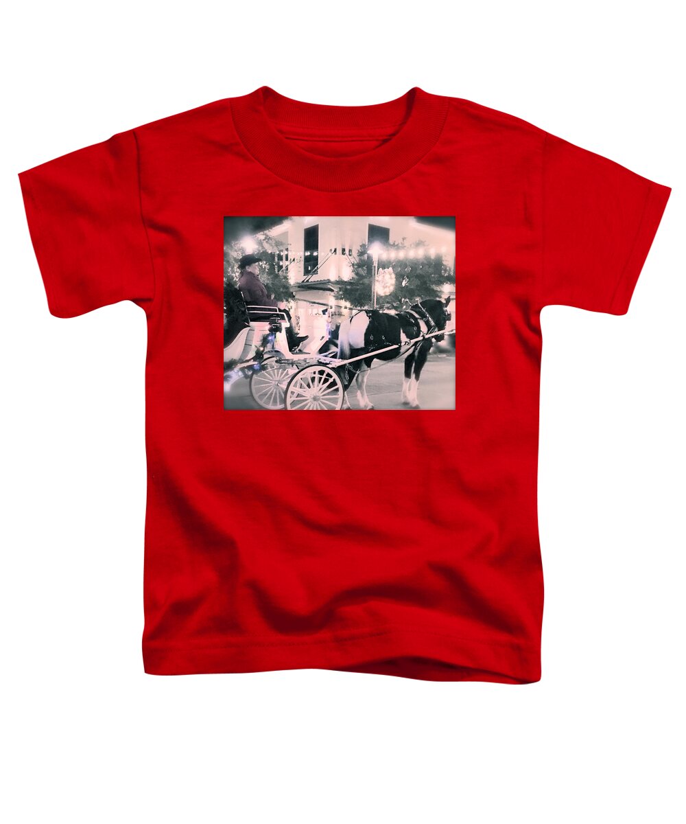 Carriage Toddler T-Shirt featuring the photograph All Aboard by Debra Grace Addison