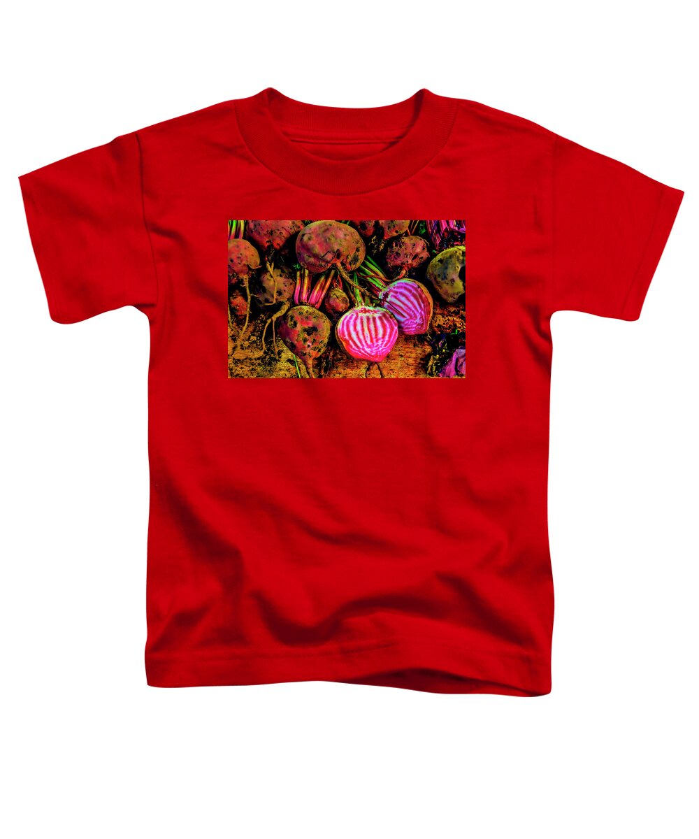 Chioggia Beets Toddler T-Shirt featuring the photograph Chioggia Beets by Garry Gay