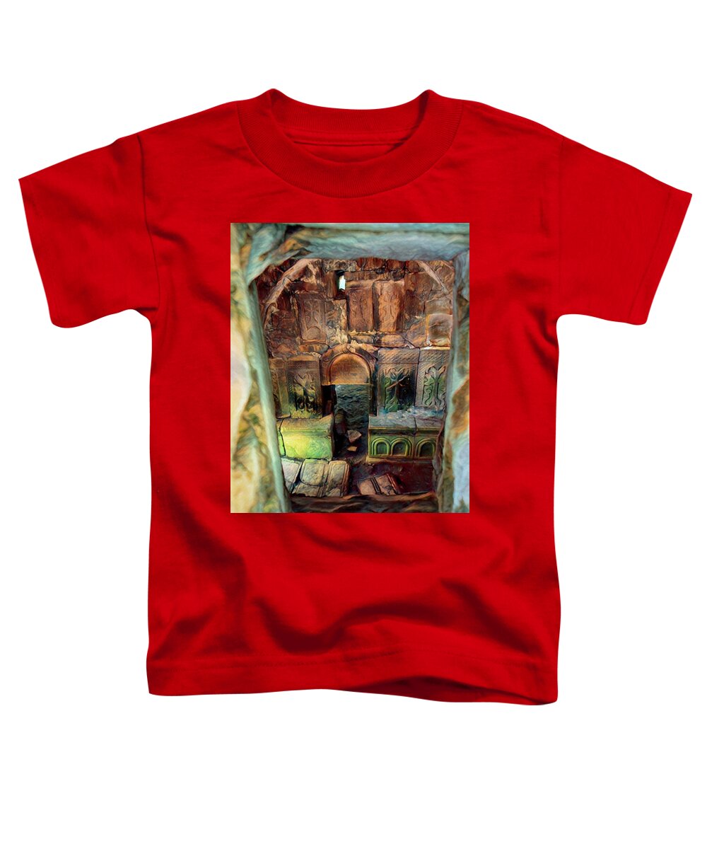 St. Mary's Church Toddler T-Shirt featuring the photograph Cross Stones by Bearj B Photo Art