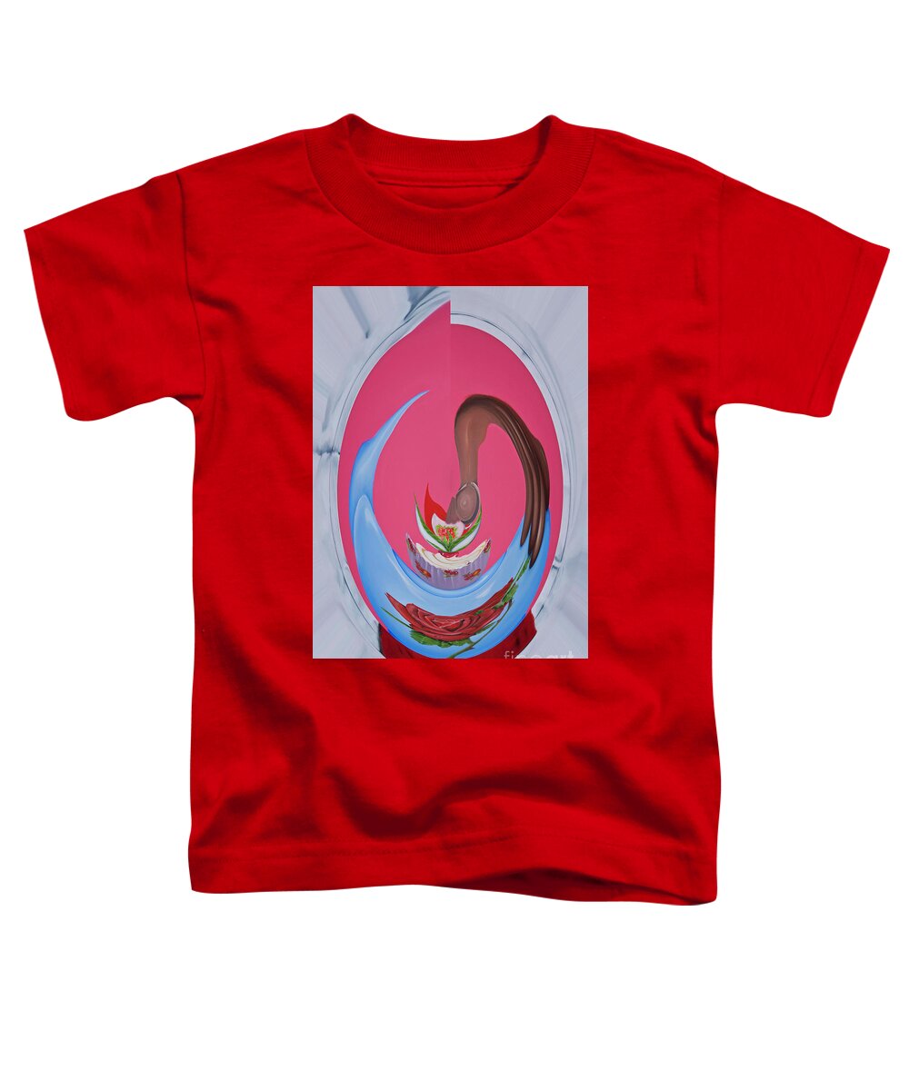 Tea Toddler T-Shirt featuring the digital art Digital I High Tea by James Lavott
