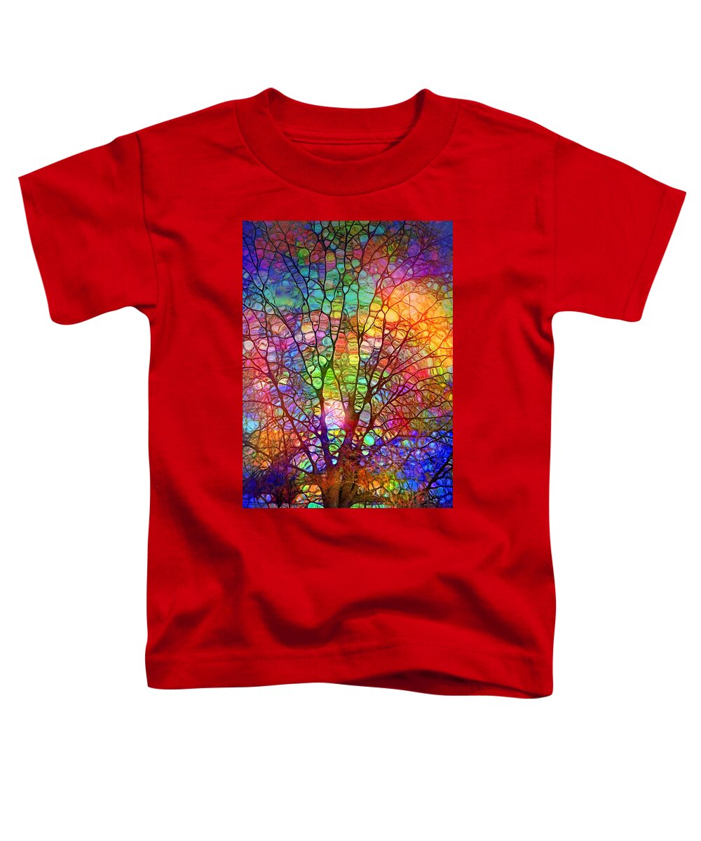 Tree Toddler T-Shirt featuring the digital art Even the Tree is Glass on the Inside by Tara Turner