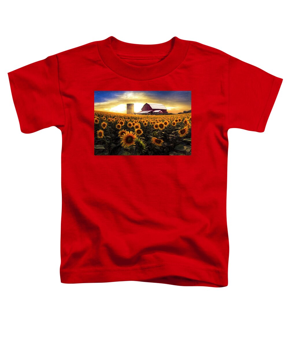 Barns Toddler T-Shirt featuring the photograph Faces Autumn Painting by Debra and Dave Vanderlaan