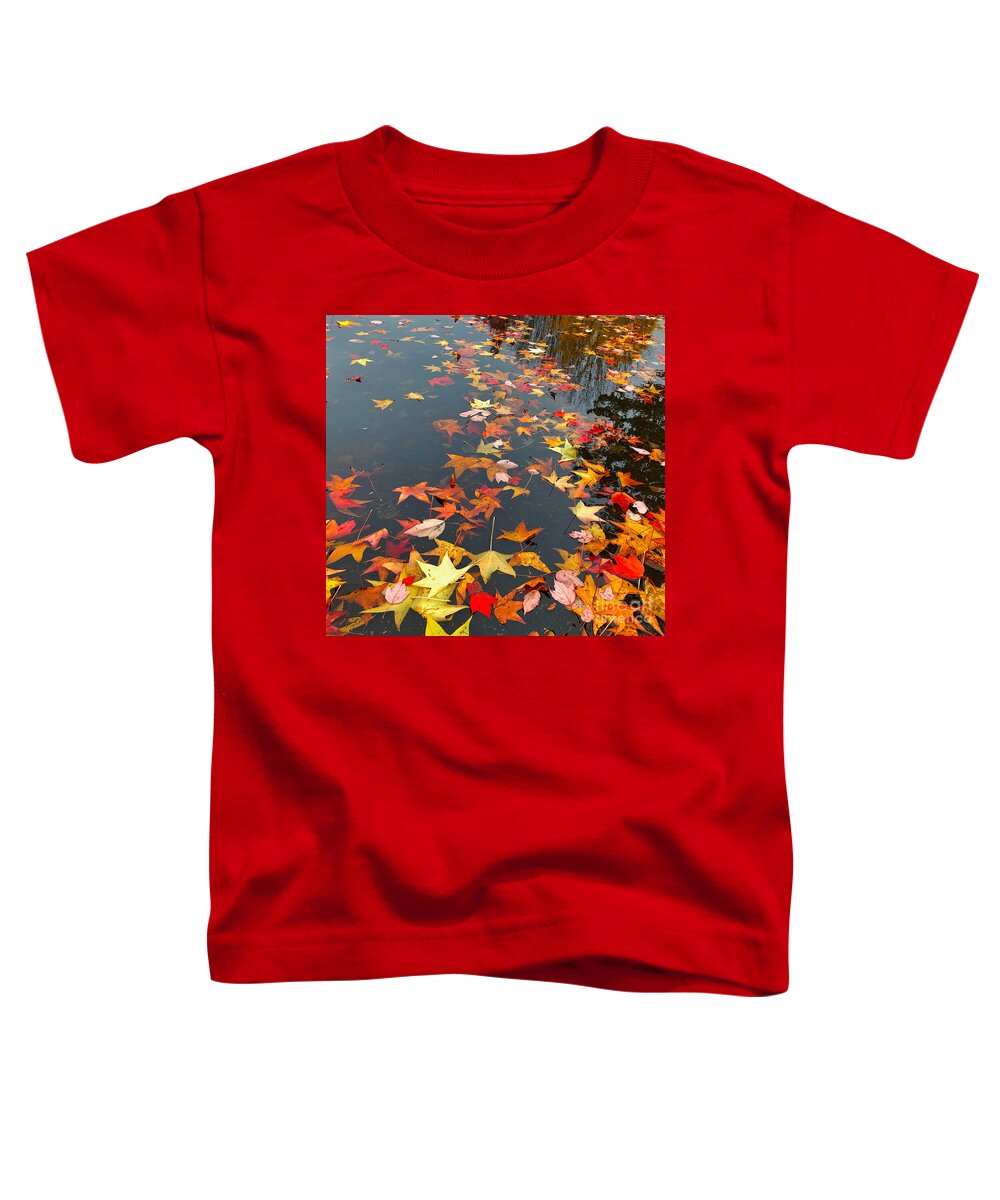 Fall Toddler T-Shirt featuring the photograph Fall Leaves by Jeanette French