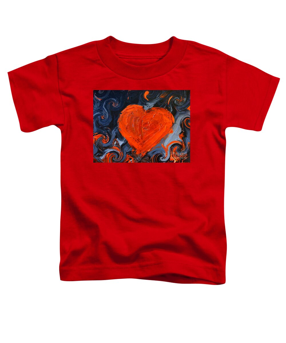 Heart Toddler T-Shirt featuring the digital art HeartNight by Bill King
