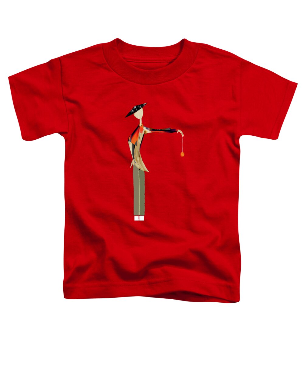 Juggler Toddler T-Shirt featuring the digital art Juggler by Asok Mukhopadhyay