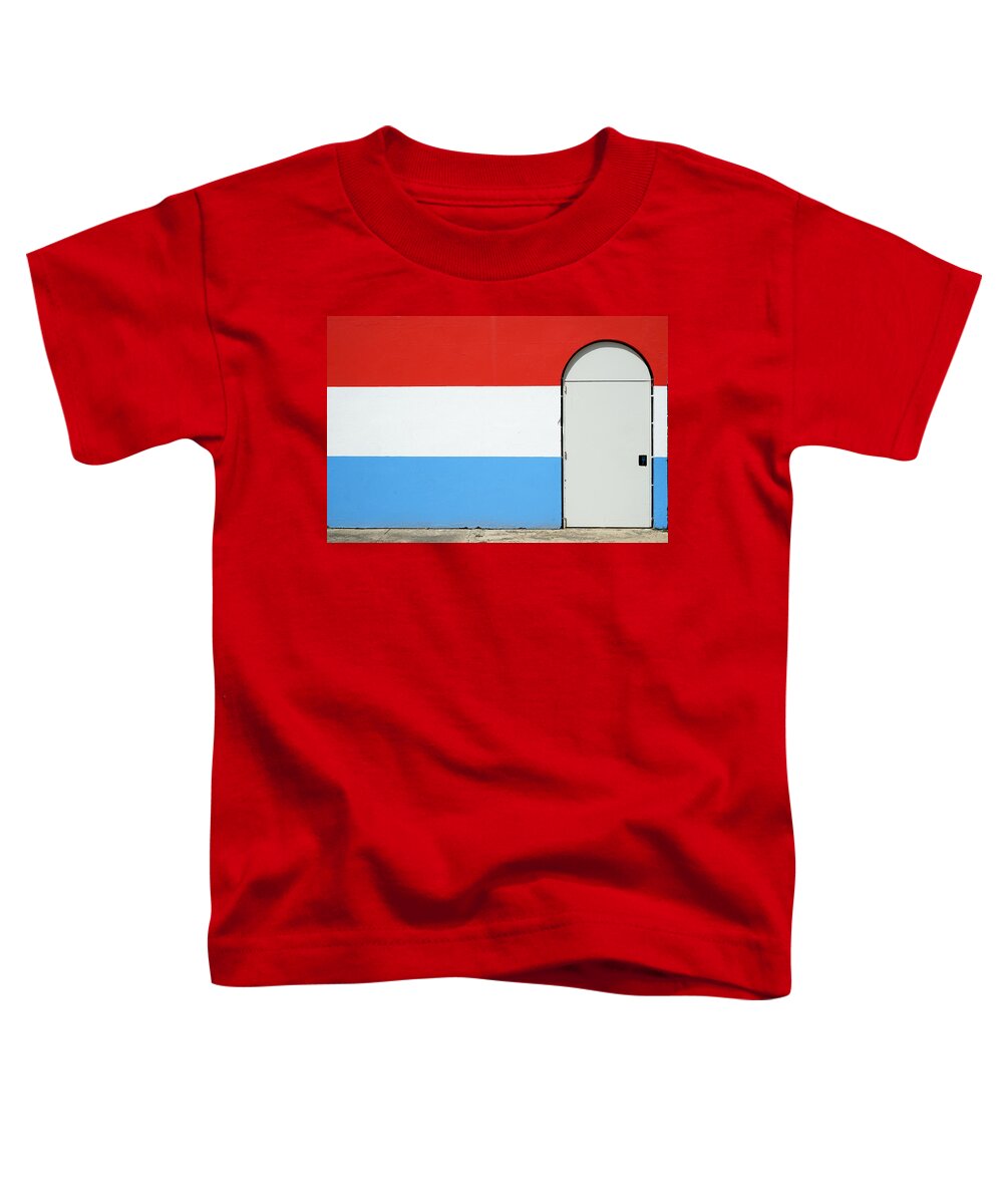 Richard Reeve Toddler T-Shirt featuring the photograph Las Croabas - Red White and Blue by Richard Reeve