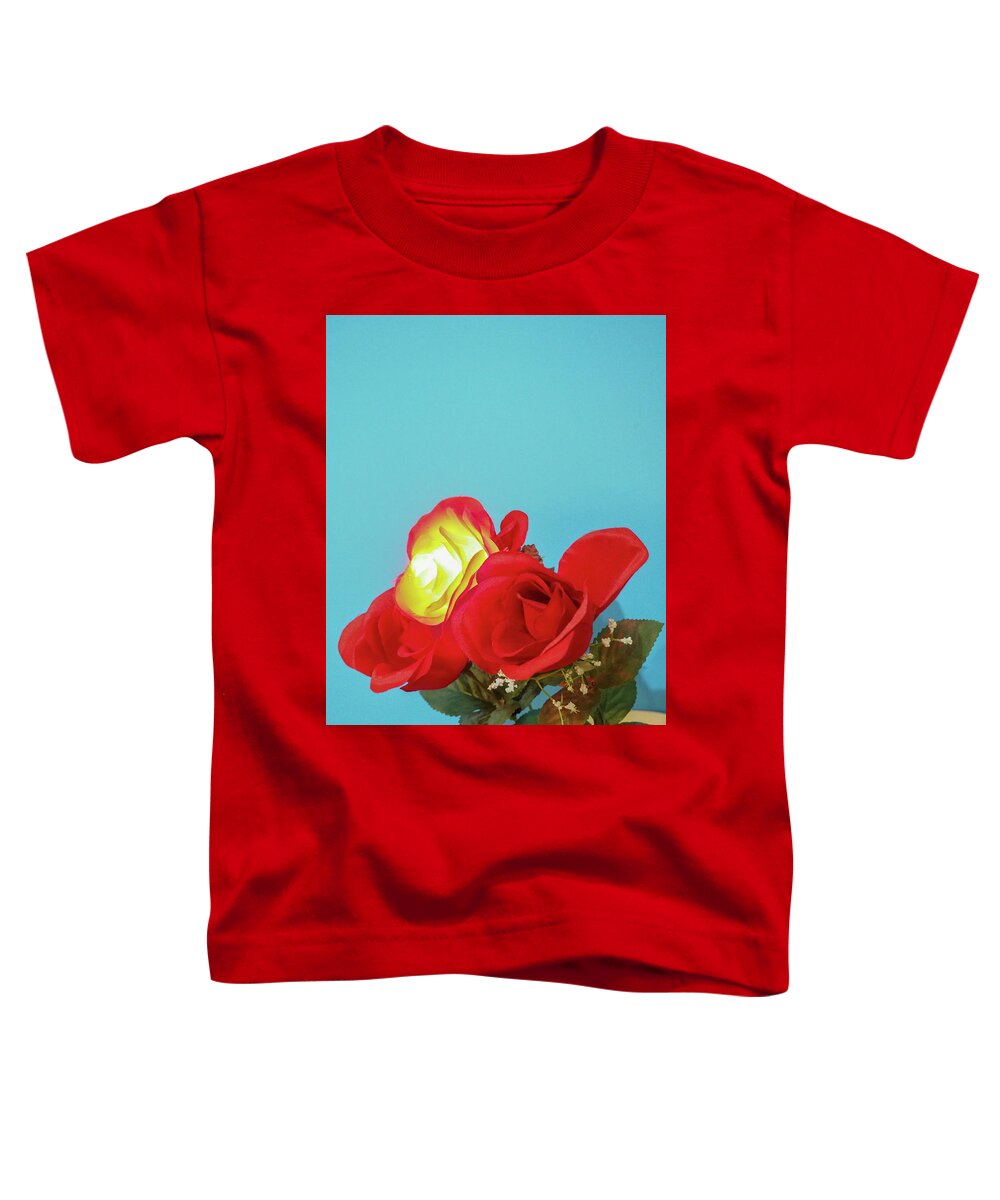Flower Toddler T-Shirt featuring the photograph Lighted Rose by C Winslow Shafer