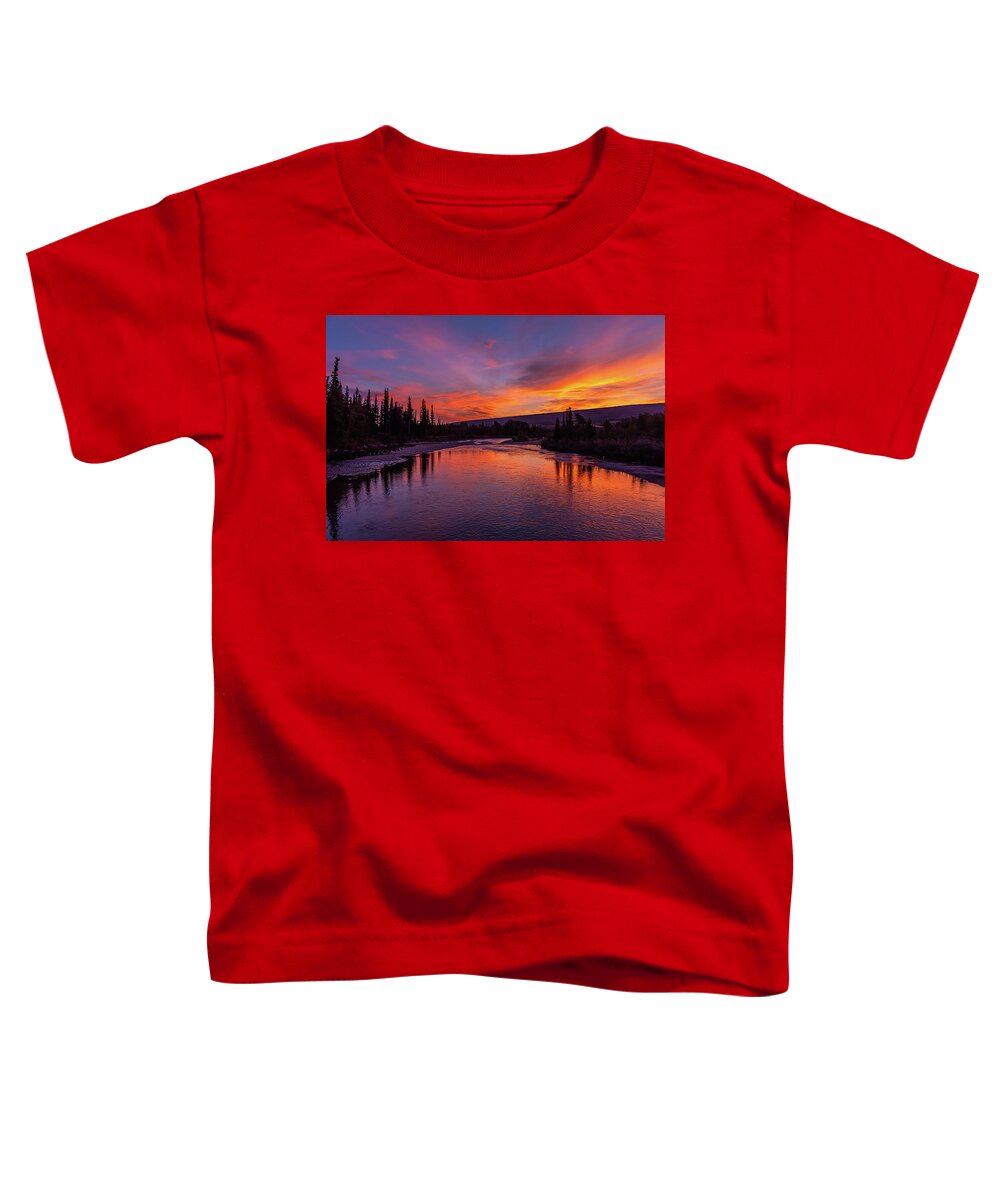 Glacier Natl Park Toddler T-Shirt featuring the photograph Montana Dawn. by Ulrich Burkhalter