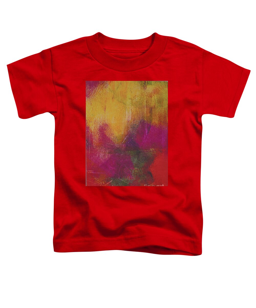Oil Toddler T-Shirt featuring the painting Oh So Pink by Christine Chin-Fook