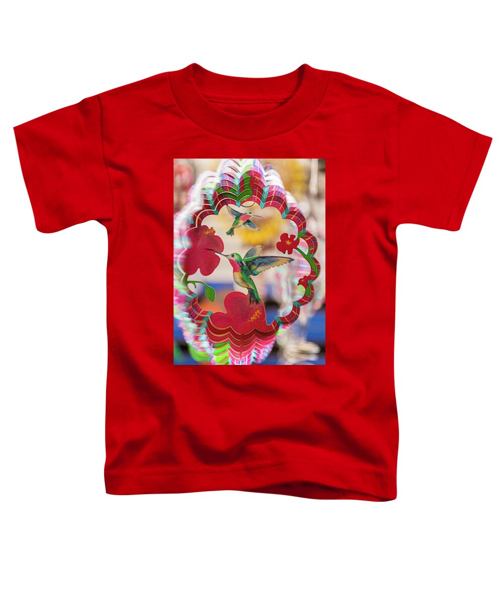 2019 Toddler T-Shirt featuring the photograph Sante Fe color wheels yard art by Tim Stanley