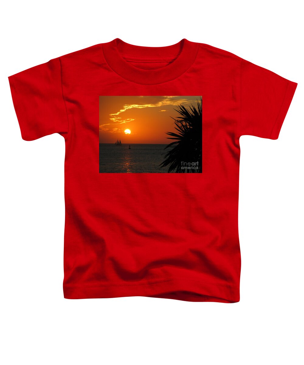 Florida Toddler T-Shirt featuring the photograph Sunset in the Keys by Terri Brewster