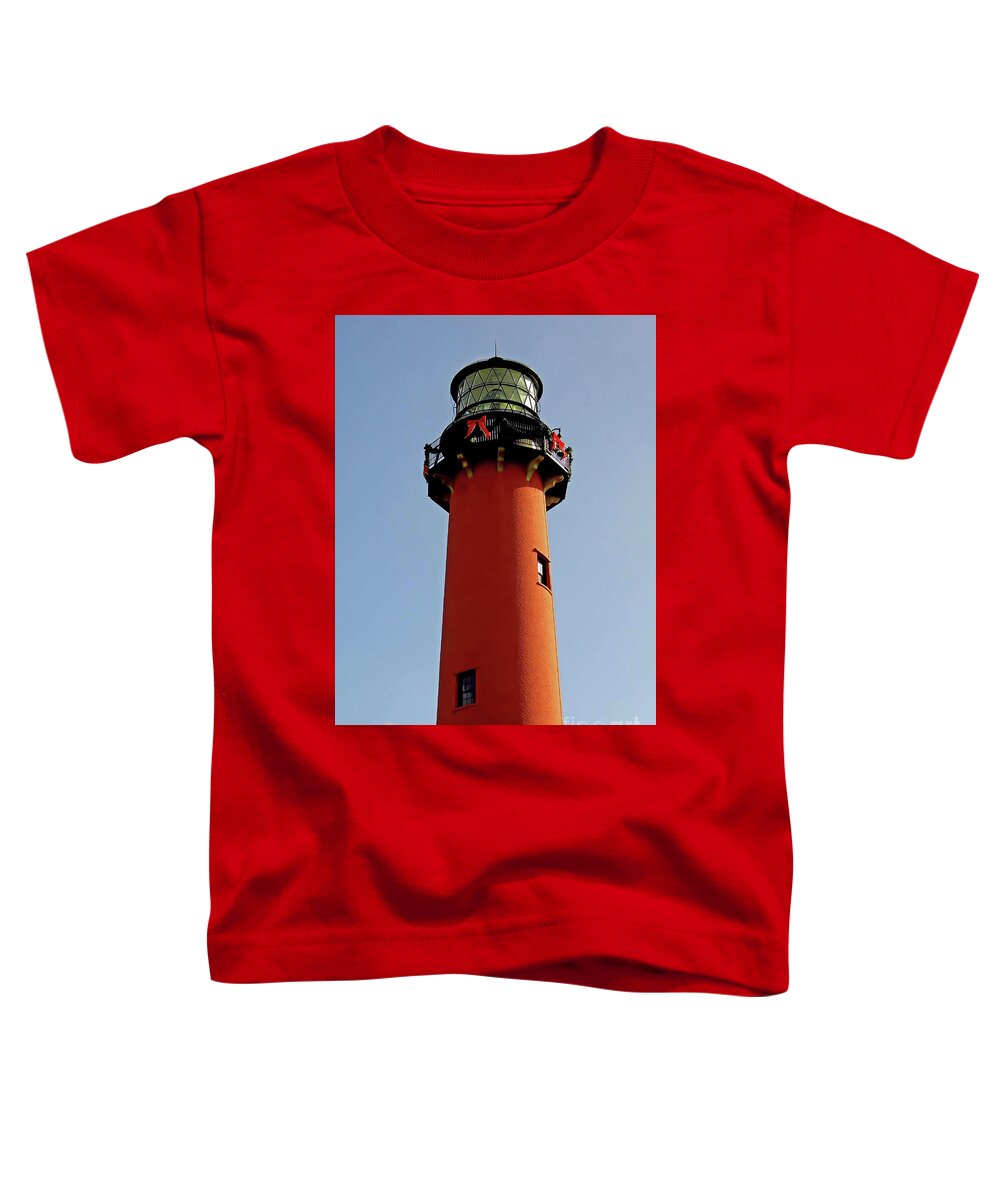 Jupiter Toddler T-Shirt featuring the photograph The Jupiter Lighthouse by D Hackett
